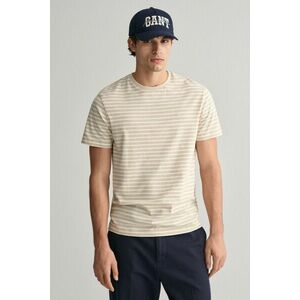 PÓLÓ GANT STRIPED T-SHIRT SILKY BEIGE kép