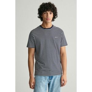 PÓLÓ GANT STRIPED T-SHIRT EVENING BLUE kép