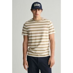 PÓLÓ GANT STRIPE SS T-SHIRT DRIED KHAKI kép