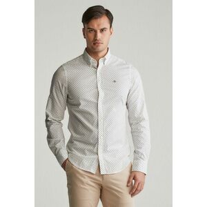 ING GANT SLIM MICRO PRINT SHIRT EGGSHELL kép