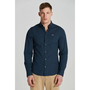 ING GANT SLIM MICRO PRINT SHIRT MARINE kép