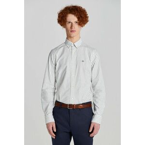 ING GANT SLIM OXFORD STRETCH STRIPE SHIRT WHITE kép