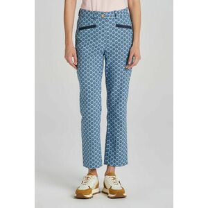 NADRÁG GANT SLIM MONOGRAM JACQUARD PANTS SALTY SEA kép