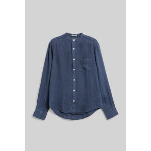 ING GANT REG GMNT DYED LINEN BAND SHIRT MARINE kép