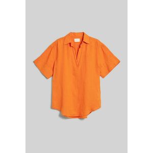 ING GANT REL LINEN POPOVER SS SHIRT PUMPKIN ORANGE kép