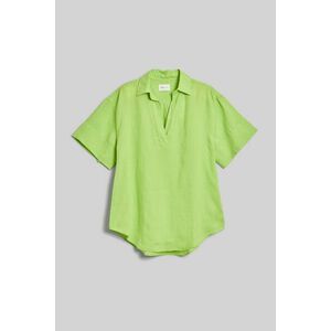 ING GANT REL LINEN POPOVER SS SHIRT MATCHA GREEN kép