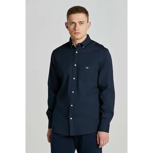 ING GANT REG HONEYCOMB TEXTURE SHIRT EVENING BLUE kép