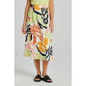 SZOKNYA GANT REL MID PALM PRINT LINEN SKIRT MEDAL YELLOW kép