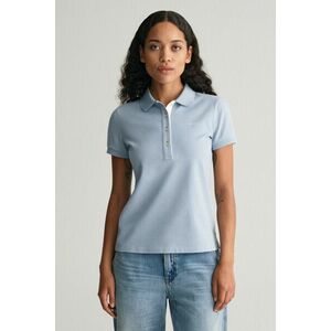 PÓLÓ GANT CONTRAST COLLAR SS PIQUE POLO DOVE BLUE kép