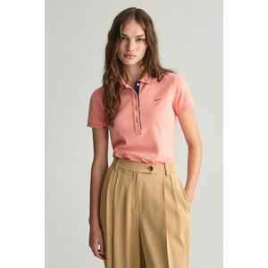 PÓLÓ GANT CONTRAST COLLAR SS PIQUE POLO PEACHY PINK kép