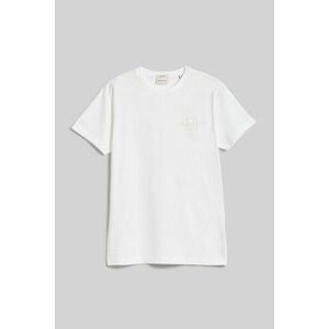 PÓLÓ GANT SLIM TONAL SHIELD PIQUE SS TSHIRT WHITE kép