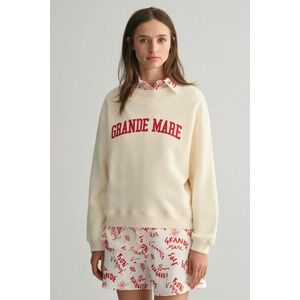 MELEGÍTŐ FELSŐ GANT GRANDE MARE C-NECK SWEAT CREAM kép