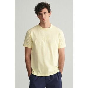 PÓLÓ GANT REG TONAL SHIELD SS T-SHIRT YELLOW SHINE kép