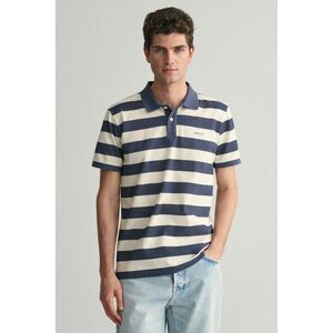 PÓLÓ GANT HEAVY WASHED STRIPED POLO EVENING BLUE kép