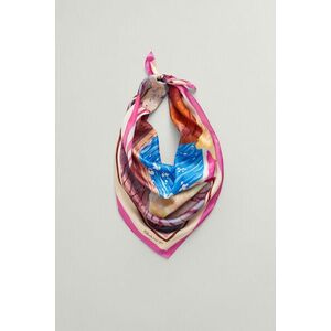 SÁL GANT SCENERY PRINTED SILK SCARF PERKY PINK kép