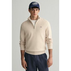 PULÓVER GANT STRUCTURED COTTON HALF ZIP SOFT OAT kép