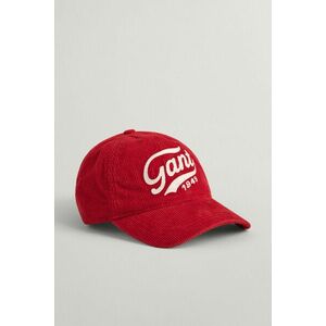 SAPKA GANT LOGO WASHED CORD CAP RUBY RED kép