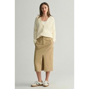 SZOKNYA GANT CHINO SLIT SKIRT DARK KHAKI kép