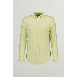 ING GANT REG COTTON LINEN TEXTURE SHIRT YELLOW SHINE kép