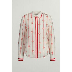 ING GANT REG MONOGRAM HEART CTN SILK SHIRT CREAM kép