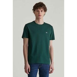 PÓLÓ GANT REG SHIELD SS T-SHIRT TARTAN GREEN kép