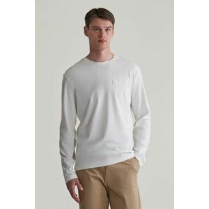 PÓLÓ GANT EMBOSSED LS TSHIRT EGGSHELL kép