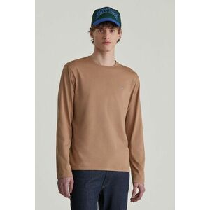 PÓLÓ GANT REG SHIELD LS T-SHIRT WARM KHAKI kép