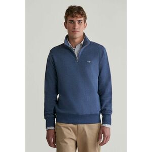 MELEGÍTŐ FELSŐ GANT REG SHIELD HALF ZIP SWEAT DARK JEANSBLUE MELANGE kép