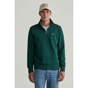 MELEGÍTŐ FELSŐ GANT REG SHIELD HALF ZIP SWEAT TARTAN GREEN kép