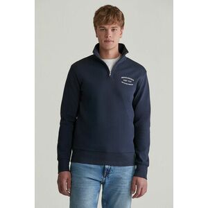 MELEGÍTŐ FELSŐ GANT SMALL GRAPHIC SWEAT HALF ZIP EVENING BLUE kép