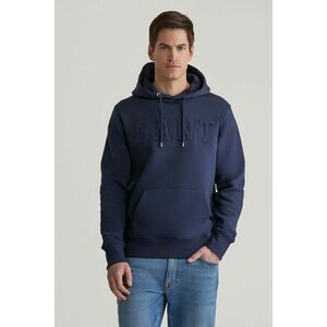 MELEGÍTŐ FELSŐ GANT EMBOSSED SWEAT HOODIE EVENING BLUE kép