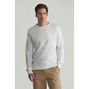 MELEGÍTŐ FELSŐ GANT EMBOSSED C-NECK SWEAT EGGSHELL kép