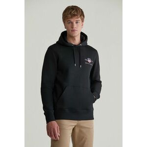 MELEGÍTŐ FELSŐ GANT REG MEDIUM ARCHIVE SHIELD HOODIE BLACK kép