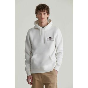 MELEGÍTŐ FELSŐ GANT REG MEDIUM ARCHIVE SHIELD HOODIE EGGSHELL kép