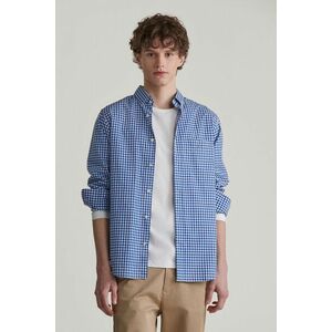 ING GANT REG POPLIN GINGHAM SHIRT COLLEGE BLUE kép