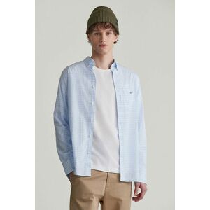 ING GANT REG POPLIN GINGHAM SHIRT LIGHT BLUE kép