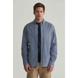 ING GANT REG POPLIN SMALL CHECK SHIRT COLLEGE BLUE kép