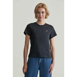 PÓLÓ GANT REG SHIELD SS T-SHIRT BLACK kép