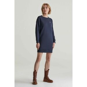 RUHA GANT REL SHIELD C-NECK SWEAT DRESS EVENING BLUE kép