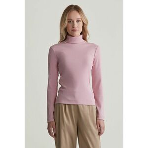 GARBÓ GANT SLIM RIB TURTLENECK DUSTY PINK kép