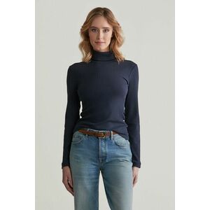 GARBÓ GANT SLIM RIB TURTLENECK EVENING BLUE kép