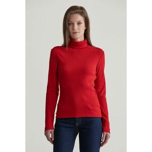 GARBÓ GANT SLIM RIB TURTLENECK RUBY RED kép