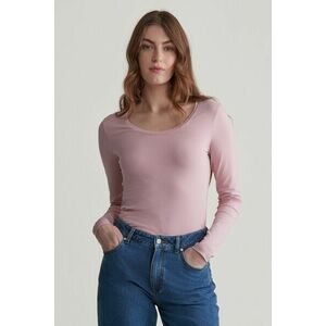 PÓLÓ GANT SLIM COT/ELA LS SCOOP NECK TOP DUSTY PINK kép