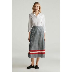 SZOKNYA GANT CHECK PRINT PLEATED SKIRT EVENING BLUE kép