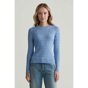 PULÓVER GANT STRETCH COTTON CABLE C-NECK CLEAR SKY kép