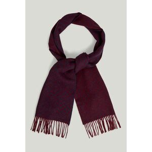 SÁL GANT G PATTERN WOVEN SCARF WINE RED kép