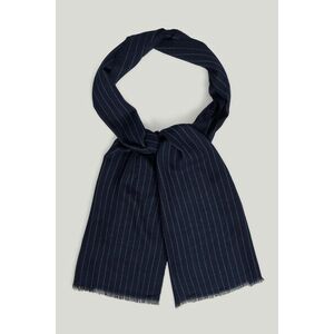 SÁL GANT PINSTRIPE LIGHTWEIGHT WOOL FOULARD NAVY kép