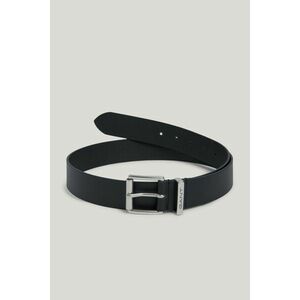 ÖV GANT LOGO LEATHER BELT BLACK kép