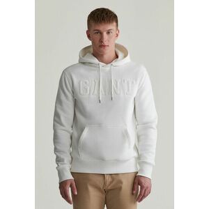 MELEGÍTŐ FELSŐ GANT EMBOSSED SWEAT HOODIE EGGSHELL kép