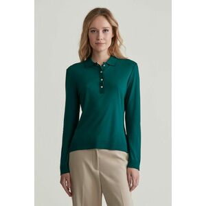 PÓLÓ GANT REG SEAMLESS LS POLO DEEP FOREST kép